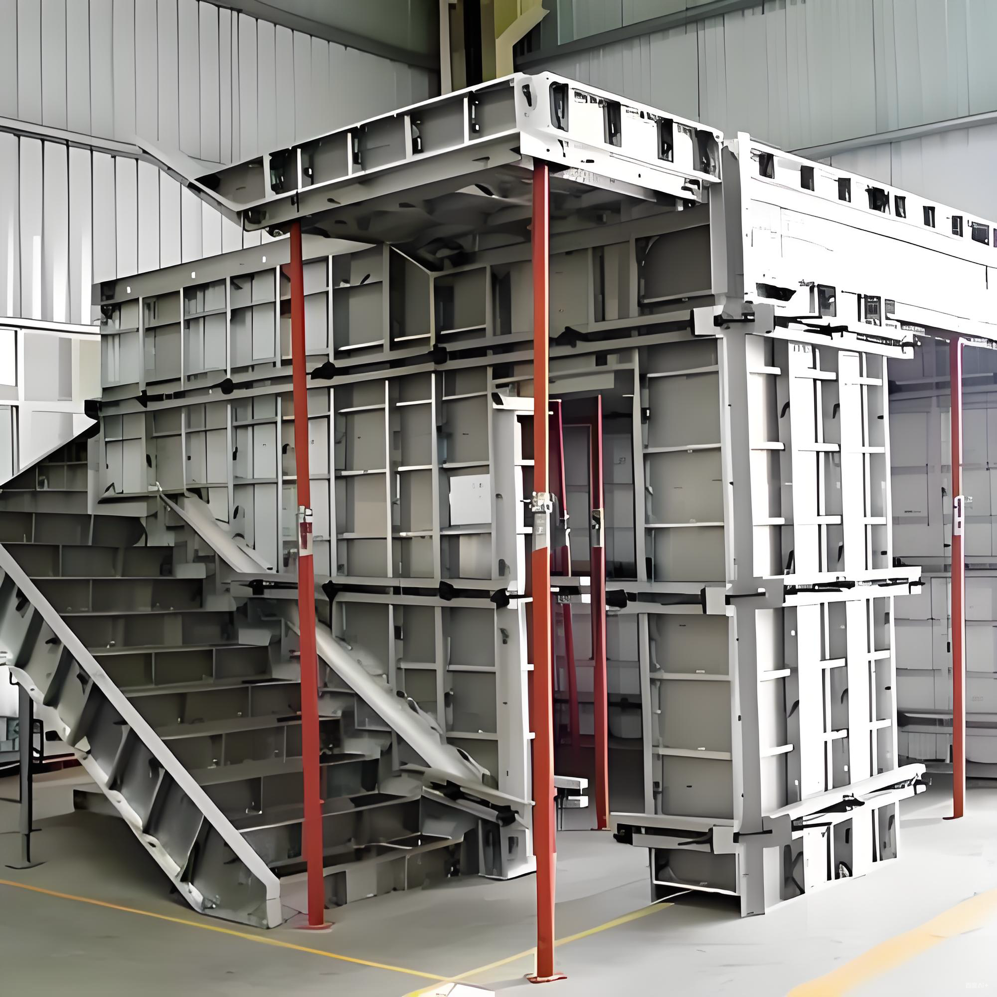 Aluminum template/pull rod system